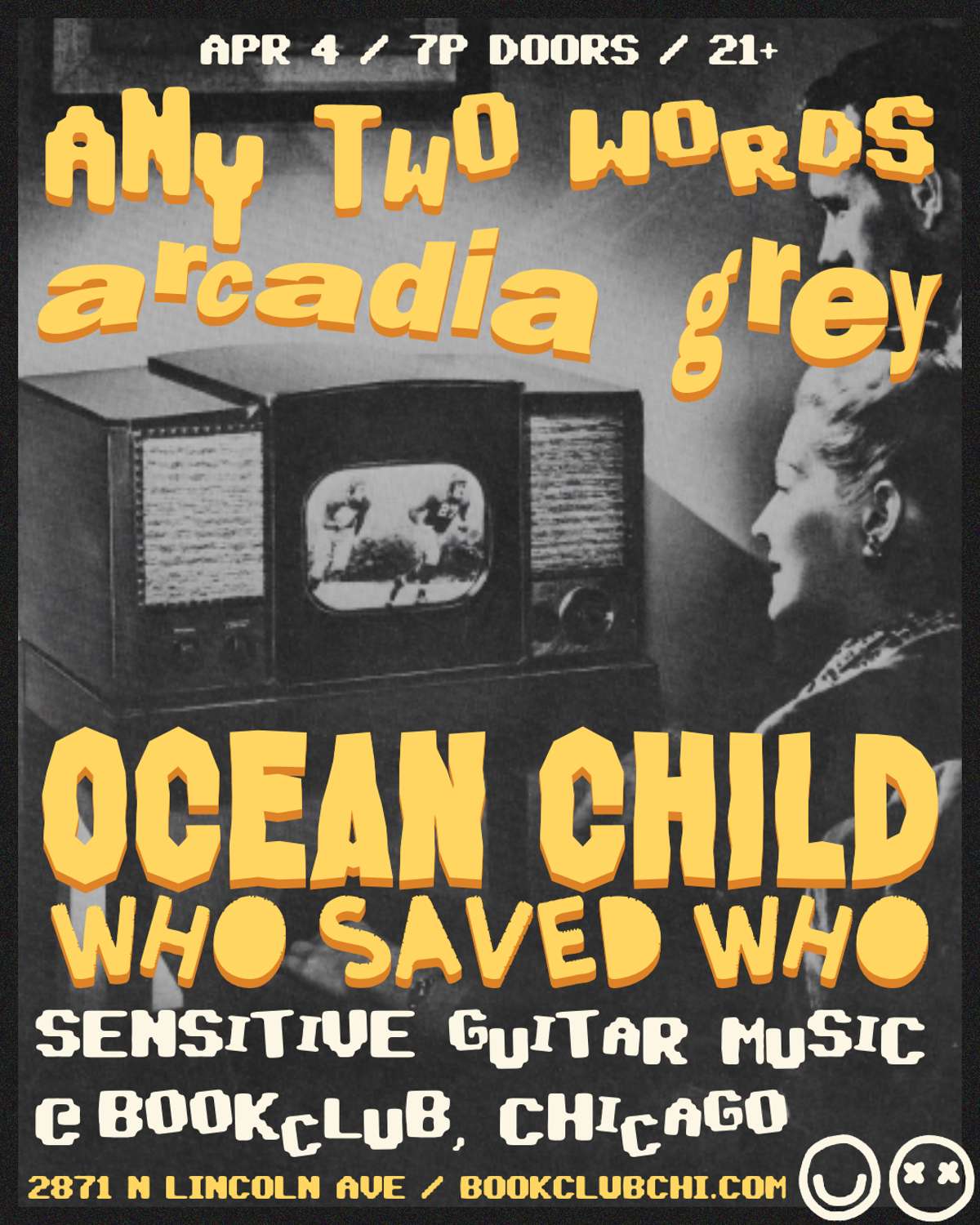 Any Two Words + Arcadia Grey + Ocean Child + Who Saved Who