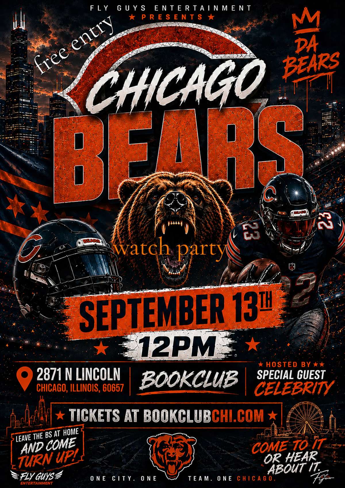 Bears Watch Party at Bookclub