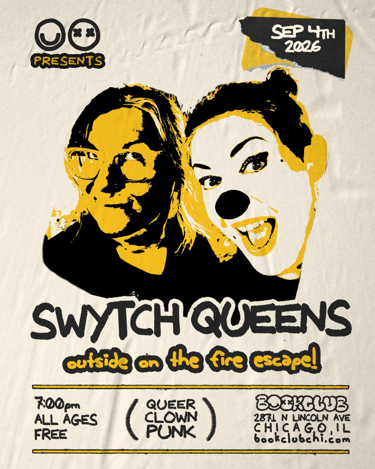 SWYTCH QUEENS OUTSIDE ON THE FIRE ESCAPE