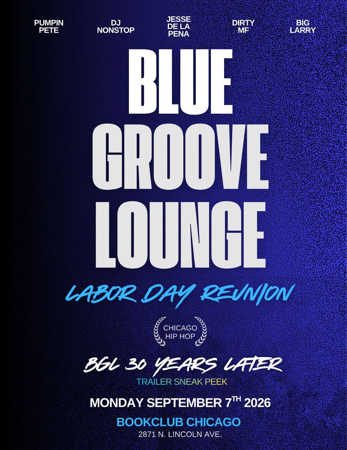 Blue Groove Lounge Reunion: “30 Years Later”