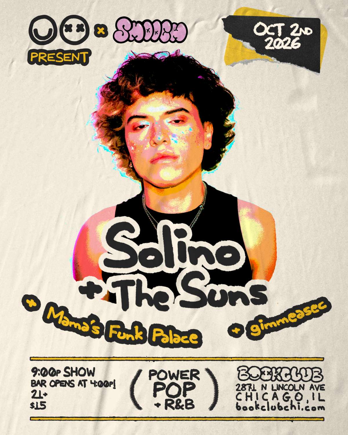 Solino and The Suns + Mama’s Funk Palace + gimmeasec